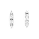Double Diamond Reversible Hoops, Pear & Rounds