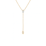 Pear and Marquise Lariat