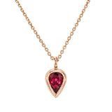Fancy Bezel Tourmaline Pendant