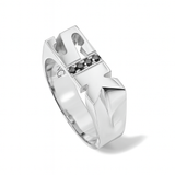 Initial Ring (Black Diamond)