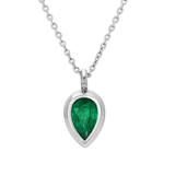 Emerald Bezel Pendant