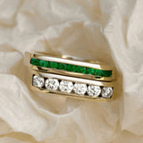Thin Emerald Stacking Ring