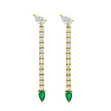 Long Dangle Drop Earrings