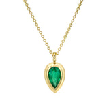 Emerald Bezel Pendant