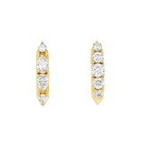 Double Diamond Reversible Hoops, Pear & Rounds