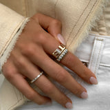 Diamond Stacking Ring Large in Diamond