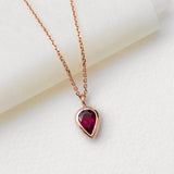 Fancy Bezel Tourmaline Pendant