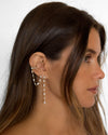 Cascade Marquise Ear Cuff with Diamond Strand